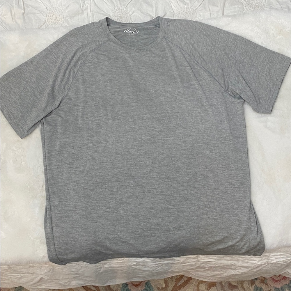 Men's Light Gray Short Sleeve Crew Tee